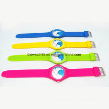 Promotion Girls and Boys Fashion Silicone Watches Waterproof